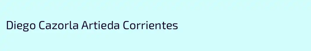 Diego Cazorla Artieda Corrientes